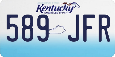 KY license plate 589JFR