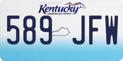 KY license plate 589JFW