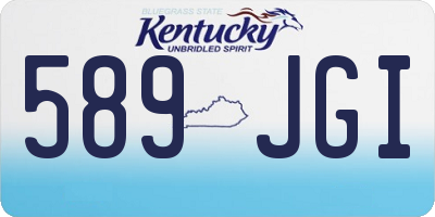 KY license plate 589JGI