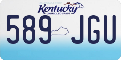 KY license plate 589JGU