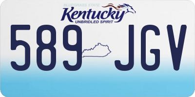 KY license plate 589JGV
