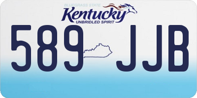 KY license plate 589JJB