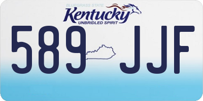 KY license plate 589JJF