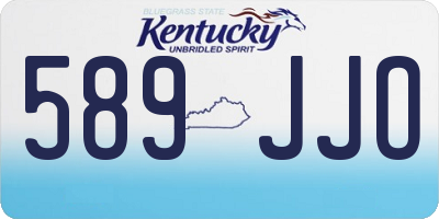 KY license plate 589JJO