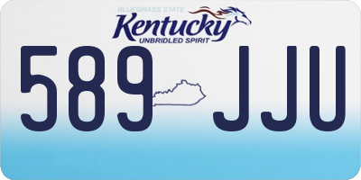 KY license plate 589JJU