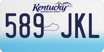 KY license plate 589JKL