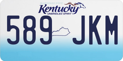 KY license plate 589JKM