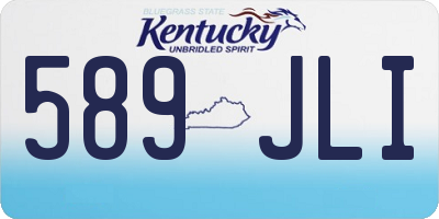 KY license plate 589JLI