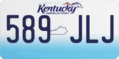 KY license plate 589JLJ