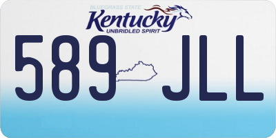 KY license plate 589JLL