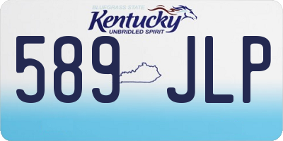 KY license plate 589JLP