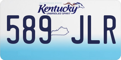 KY license plate 589JLR
