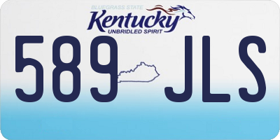 KY license plate 589JLS