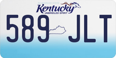 KY license plate 589JLT