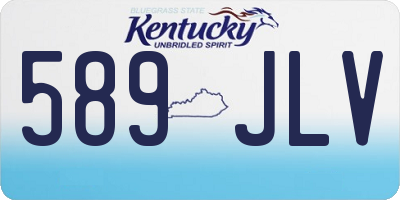 KY license plate 589JLV