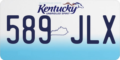 KY license plate 589JLX