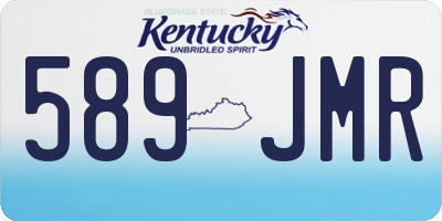 KY license plate 589JMR