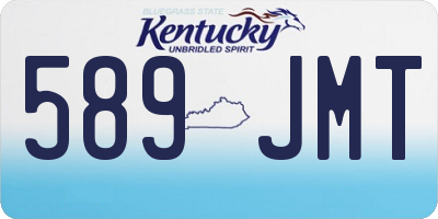 KY license plate 589JMT