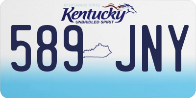 KY license plate 589JNY