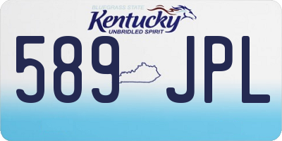 KY license plate 589JPL