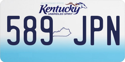 KY license plate 589JPN