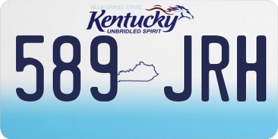 KY license plate 589JRH