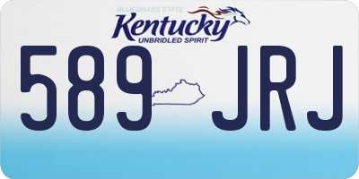 KY license plate 589JRJ