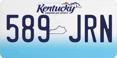 KY license plate 589JRN