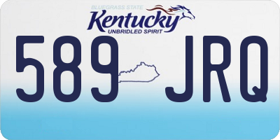 KY license plate 589JRQ