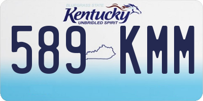 KY license plate 589KMM