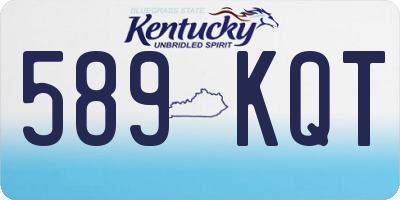 KY license plate 589KQT
