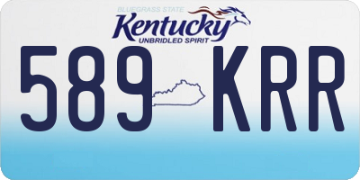 KY license plate 589KRR
