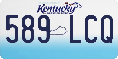 KY license plate 589LCQ