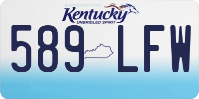 KY license plate 589LFW