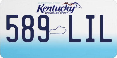 KY license plate 589LIL