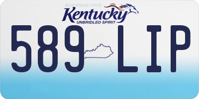 KY license plate 589LIP
