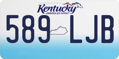 KY license plate 589LJB