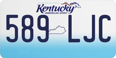 KY license plate 589LJC