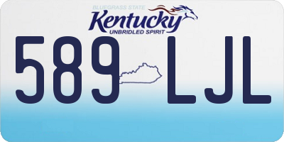 KY license plate 589LJL