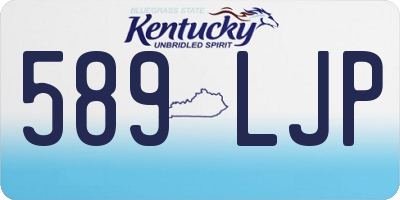 KY license plate 589LJP