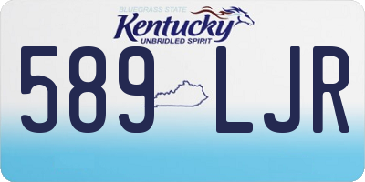 KY license plate 589LJR