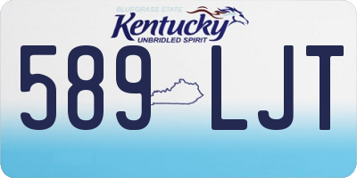 KY license plate 589LJT