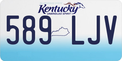 KY license plate 589LJV