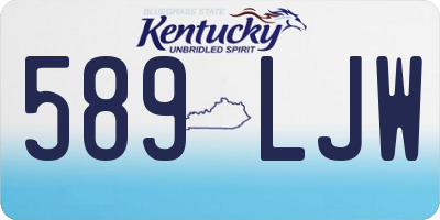 KY license plate 589LJW