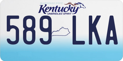 KY license plate 589LKA