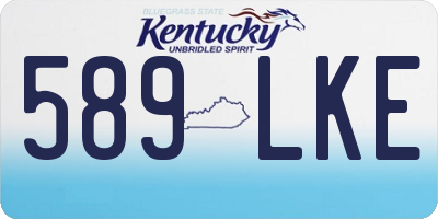 KY license plate 589LKE