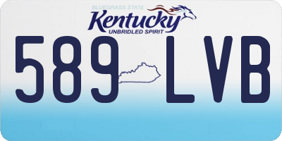 KY license plate 589LVB