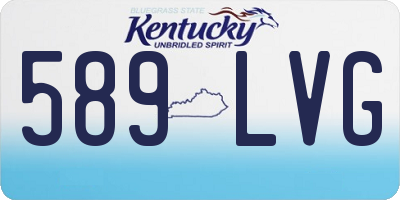 KY license plate 589LVG