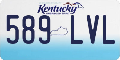 KY license plate 589LVL