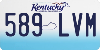 KY license plate 589LVM